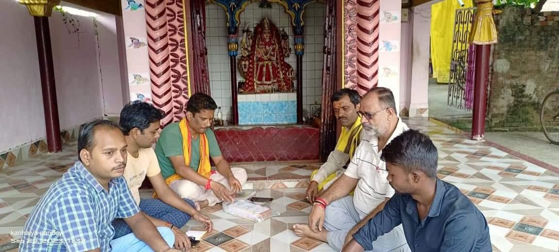जय मां दुर्गा पूजा सेवा समिति ब्रम्हनगर के सदस्यों की हुई बैठक