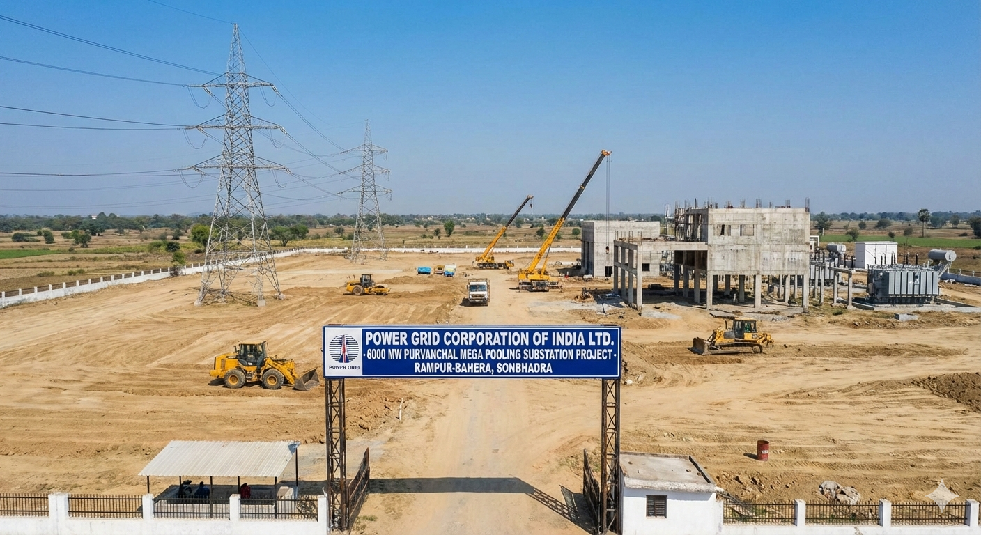 एक क्लिक में जानिए कहां बन रहा है पूर्वांचल का सबसे बड़ा विद्युत उपकेंद्र