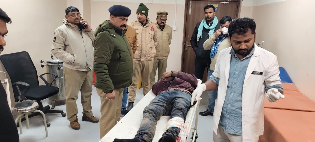 गौ तस्करों के खिलाफ पुलिस की बड़ी कार्यवाही, दो को लगी गोली, तीन फरार