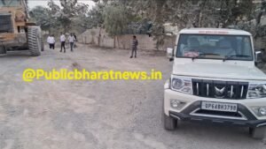 खनन क्षेत्र हमारा, कभी भी दौरा कर सकते हैं! लंगड़ा मोड़ पहुंचे खान अधिकारी, सवालों पर गोलमोल जवाब; निरीक्षण के नतीजों का इंतजार